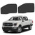 ULROLIT Front Side Window Sun Shade for 2021-2025 Fo-rd F150 Accessories 2Dr 4Dr Pickup, Foldable Window Sunshade Sun Visor Protector for F150, Side Window Shades Sun Shield Blocks UV Rays Heat