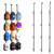 HapiRm Over Door Hat Rack - 3 Packs Hat Organizer with 12 Hooks Design, Hanging Baseball Cap Organizer Storage Holds Up to 60 Caps for Door, Bedroom, Closet (Black)