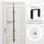 HapiRm Over Door Hat Rack - 3 Packs Hat Organizer with 12 Hooks Design, Hanging Baseball Cap Organizer Storage Holds Up to 60 Caps for Door, Bedroom, Closet (Black)
