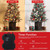 2 Pcs 3ft Prelit Artificial Christmas Tree with Lights, Snow Flocked Xmas Tree with LED Pre-lit, Small 3 ft Potted Christmas Tree with 78 Warm White Lights & Vintage Pot Base, Xmas Decoration Set of 2
