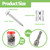 Reusable Wire Fence Staples 1.7in 100PCS, 304 Stainless Nails for Wood