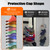 HeQe Hat Organizer for Baseball Caps Hold Up to 40 Hats, 2 Pack Hat Rack for Wall, Strong Adhesive Hat Storage Display Holder for Closet Door and Wall (Black)