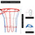 WWFFEN Metal Basketball Net Replacement, Heavy Duty Carbon Steel Chain Net for Basketball Hoop, Anti-Rust Use Indoor Outdoor Standard (12 Links), Quick Installation