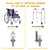 2 Pack Wheelchair Wheel - Environmentally Friendly PU material,6 Inch Solid Tire,Wear-Resistant,Anti-Slip,Universal Wheelchairs, Walker and Various Cart Replacement Wheel Accessories，Grey