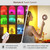 UNUSROOM Rechargeable RGB Puck Lights with Remote Control, Wireless Under Cabinet Lighting,13 Color Changing Lights with Dimmer, Timer,2000mAh Battery Operated Tap Lights for Kitchen