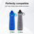Replacement Leak Stoppers Compatible with Pogo Water Bottle 32oz and 40oz Bottles, 4-Pack, White