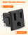 Popcorn Plug Socket Replacement Kit Fit for Great Northern Olde Midway Popcorn Machine Kettle Plug Socket