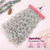 REECHO Curly Hair Extensions, 4PCS 20 inch Clip in Hair Extensions Lace Weft Short Curly Extensions Clip Ins Invisible Natural Hairpieces for Women, Silver Grey