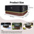 Safana Hot Tub Cover Cap Square 95 x 95 inch Hot Tub Cover Protector Replacement Outdoor SPA Covers [Upgrade 600D Oxford] Heavy Duty Windproof Waterproof Prevents Leaves Black