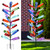 HEYTIMI 1 Pcs Tall Wine Bottle Tree 30 Wine Bottle Tree Outside 70.8 Inch Christmas Bush Colorful Holder Artificial Black Metal Trees Garden Decorative for Wedding Outdoor Decor