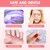 LXIANGN 300W Warm Cool Wind Air Nail Dryer for Regular Polish,Pink
