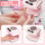 LXIANGN 300W Warm Cool Wind Air Nail Dryer for Regular Polish,Pink