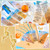 Trnayi 24 Sets Footprints in The Sand Gifts Bulk Bookmark and Pin