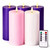 Velsyn Pillar Advent Candles Set of 5, Battery Operated Advent Candle Set with Remote and Timer, 3x6 Pink and Purple Pillar Candle Set, Flameless Advent Candles for Advent Wreath Pillar Candle Holder