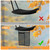 YVVZHOU PANN Tree Stand Seat Replacement, Hunting Tree Seat with Pocket, Adjustable Tree Stand Hunter Folding Seat Cushion, Comfortable Summit Viper Tree Stand Seat Cushion Pad for Hunting (Black)