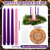 Mumufy 6 Pcs Advent Candle Holder Set Nativity Christmas Wooden Centerpiece