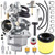 Recon 250 Carburetor Compatible with Honda TRX250 TRX250TE TRX250TM 2002-2007 ATV Quad 4 Wheeler Parts Replace OEM 16100-HM8-B01 with Fuel Valve Petcock Air Filter Oil Filter Spark Plug Carb Kit