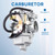 Recon 250 Carburetor Compatible with Honda TRX250 TRX250TE TRX250TM 2002-2007 ATV Quad 4 Wheeler Parts Replace OEM 16100-HM8-B01 with Fuel Valve Petcock Air Filter Oil Filter Spark Plug Carb Kit