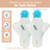 Vecozey 2-Pack Perineal Ice Packs for Postpartum Care, Gel Ice Wraps