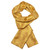 YOHOWA 2PCS Gold Scarf Necktie Set Men/Women Fashion Silk Lightweight Feeling Print Soft Scarves Neckerchief Wraps Gift