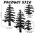 Otoolling 3 Pcs Black Tree Coat Hook Metal Wall Mount Decorative Tree