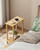 TUTOTAK Narrow Side Table, 2-Tier Small End Table for Couch