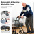Walker Seat Cushion for Seniors, Memory Foam Rollator Seat and Backrest Pad, Washable Walker Chair Cushion with Secure Straps,Gray Crystal Velvet