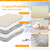 RICHIE 16"x20" Backflow Preventer Cover - 5-Layer Heavy-Duty Insulation for Winter Freeze Protection Down to 5°F, Weatherproof Outdoor Cover for Sprinkler Valves, Well Pumps, Pipes & PVB (Beige)