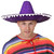 Adults Sombrero Hat - Purple Mexican Sombrero With White Pompom Details - Mens Ladies Mexican Cinco De Mayo Fiesta Fancy Dress Costume Accessory (Pack of 6)