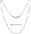 Silvadore 2mm Silver BALL Dog Tag Chain Necklace for Men Women - Stainless Steel Links - Army Military Pendant Jewellery - 51cm / 20 inch