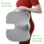 OVEYNERSIN Seat Cushion for Office Chair - Comfortable Desk Chair Cushion - 100% Pure Memory Foam Car Seat Cushion - Coccyx Orthopedic Pad - Relieves Back, Hip, Tailbone, Sciatica Pain - Gray