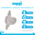 Zappi Co Plush Children's Stuffed Soft Cuddly Plush Toy-Part of Safari Animals Collection, Perfect for Kids (23cm Depth)(Ocean Sunfish)