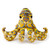 Zappi Co Plush Children's Stuffed Soft Cuddly Plush Toy-Part of Safari Animals Collection, Perfect for Kids (27cm Length) (Blue Ringed Octopus)