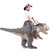Rafalacy Inflatable Dinosaur Costumes Adult Size T-REX Ride on Halloween Costume Funny Dino Blow up Costume (Grey)