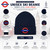 GWCC Licensed London Underground Beanie Hat for Men & Women, Unisex Ski Hat with Embroidered London Roundel Logo, Warm 100% Acrylic Knit, One Size, Black