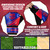 Hy-Pro Officially Licensed FC Barcelona Goalkeeper Gloves for Kids and Teenagers - Non Slip Padded Palms Size 5 or 7 - Barcelona Gifts for Boys (Size 5)