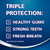3 X Macleans Freshmint Toothpaste 100ml - Antibacterial Formula, Multipack - Mint Flavor for Optimal Oral Care