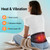 Comfytemp Cordless Heat Pad with Massager for Back & Period, 3 Heat Levels
