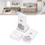 Wireless Home Intercom System for Elderly, Two Way Talk Communication Caregiver Pager, Nurse Calling Home Intercom System for Patient Senior Disabled Pregnant (White)