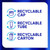 Sensodyne Clinical White Toothpaste Sensitive Teeth, Extra Fresh, 4 x 75 ml