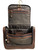 Rowallan Mens Structured Brown Leather Hanging Large Wash Travel Toiletry Bag Wet Pack