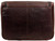 Rowallan Mens Structured Brown Leather Hanging Large Wash Travel Toiletry Bag Wet Pack