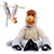 Zappi Co Plush Hanging Proboscis Monkey with Velcro on Paws and Feet - Soft Plush Toy, Dutch Monkey - For Kids Boys Girls Cuddly Plush Toy - Perfect Cuddly Gift for Kid - 46 cm Long