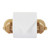 apollo THE HOUSEWARES BRAND Wooden Toilet Roll Holder, Wall Mounted