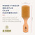 Kent Brushes Mens Finest, Beechwood Pure White Bristle Rectangular Club OG4 Brush, Ideal For Medium To Thick Hair Type And Beards, Beechwood Rectangular Club Brush