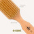 Kent Brushes Mens Finest, Beechwood Pure White Bristle Rectangular Club OG4 Brush, Ideal For Medium To Thick Hair Type And Beards, Beechwood Rectangular Club Brush