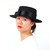 COSDREAMER Men Spanish Hat Matador Hat Mexican Sombrero Hat (dark black)
