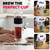 Ukiyo Sense Premium Double-Wall Glass Tea & Fruit Infuser Bottle - Travel Tumbler with Stainless Steel Filter and Neoprene Sleeve