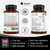 New Leaf Products Lions Mane Mushroom Extract Supplement 2000mg - 180 High Strength Vegan Tablets with Black Pepper - (Not Powder or Capsules) Made in The UK