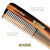 Kent OT Tortoise Pocket Comb - Handmade Fine and Wide Tooth Hair Comb for Men, Women, and Kids - Travel, Beard, and Mustache Comb - Saw Cut and Hand Polished Made in England